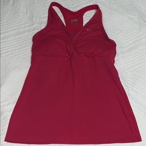 Nike workout tank with bra